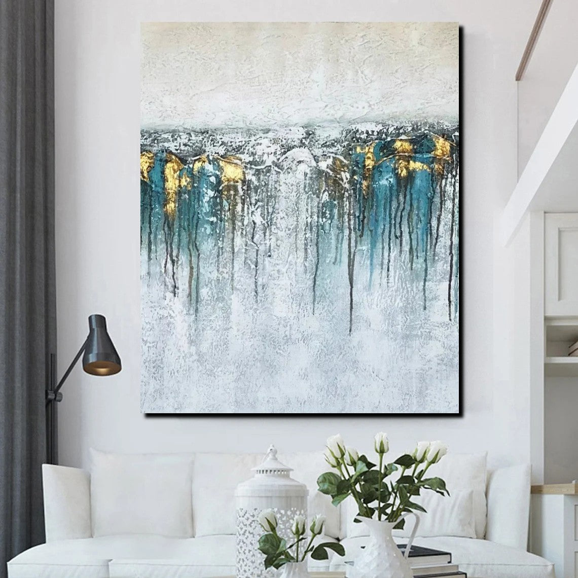 Large Painting for Sale, Buy Large Paintings Online, Simple Modern Art, Contemporary Abstract Art, Bedroom Canvas Painting Ideas-HomePaintingDecor