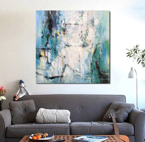 Large Paintings for Living Room, Hand Painted Acrylic Painting, Bedroom Wall Painting, Modern Contemporary Art, Modern Paintings for Dining Room-HomePaintingDecor