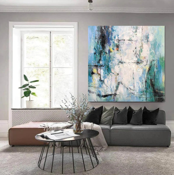 Large Paintings for Living Room, Hand Painted Acrylic Painting, Bedroom Wall Painting, Modern Contemporary Art, Modern Paintings for Dining Room-HomePaintingDecor