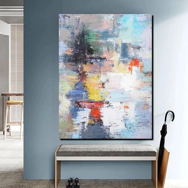 Modern Paintings Behind Sofa, Acrylic Paintings on Canvas, Large Painting for Sale, Contemporary Canvas Wall Art, Buy Paintings Online-HomePaintingDecor