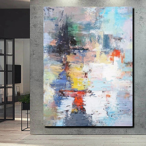 Modern Paintings Behind Sofa, Acrylic Paintings on Canvas, Large Painting for Sale, Contemporary Canvas Wall Art, Buy Paintings Online-HomePaintingDecor