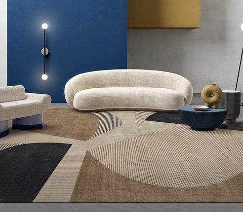 Modern Area Rug for Living Room, Large Area Rugs for Office, Bedroom Modern Floor Rugs, Contemporary Area Rugs under Sofa-HomePaintingDecor