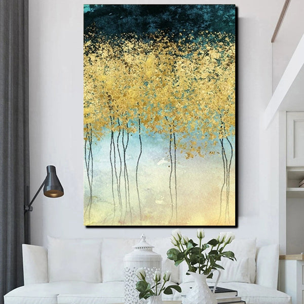 Simple Modern Art, Bedroom Wall Art Ideas, Tree Paintings, Buy Wall Art Online, Simple Abstract Art, Large Acrylic Painting on Canvas-HomePaintingDecor