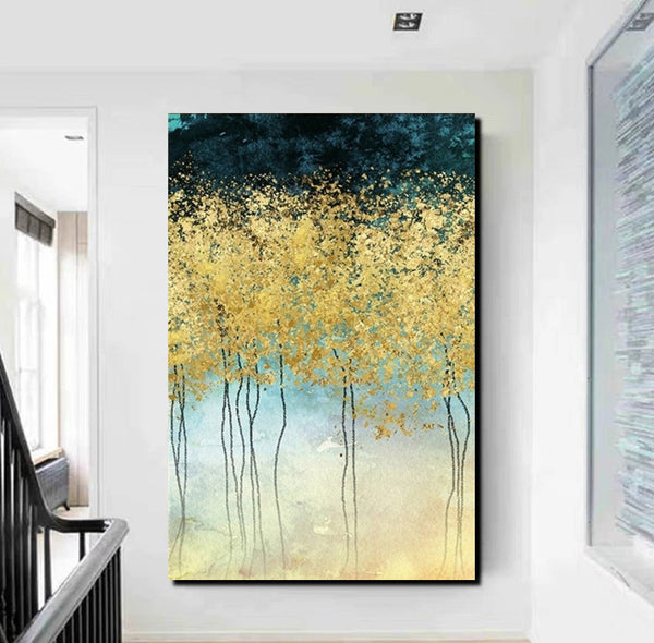 Simple Modern Art, Bedroom Wall Art Ideas, Tree Paintings, Buy Wall Art Online, Simple Abstract Art, Large Acrylic Painting on Canvas-HomePaintingDecor