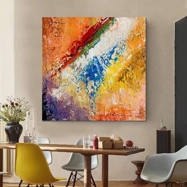 Hand Painted Acrylic Painting, Wall Art Painting for Living Room, Modern Contemporary Artwork, Acrylic Paintings for Dining Room-HomePaintingDecor