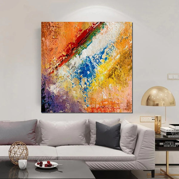 Hand Painted Acrylic Painting, Wall Art Painting for Living Room, Modern Contemporary Artwork, Acrylic Paintings for Dining Room-HomePaintingDecor