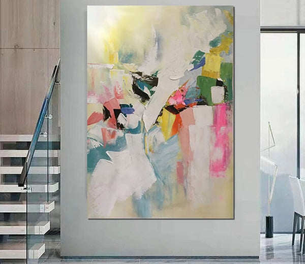 Large Canvas Art Ideas, Large Painting for Living Room, Contemporary Acrylic Art Painting, Buy Large Paintings Online, Simple Modern Art-HomePaintingDecor